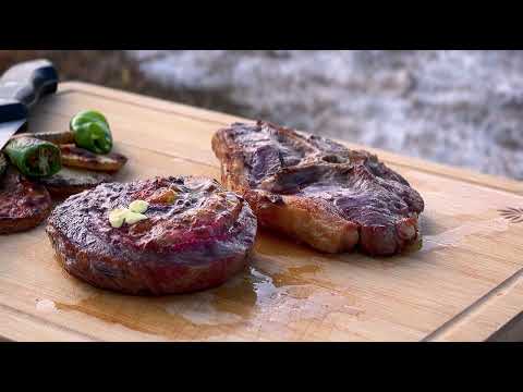 Grilled steak with Yaqoot saffron mayo and potatoes!
