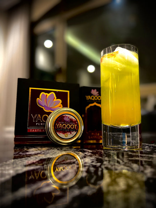 Yaqoot saffron and rose infused lemonade recipe