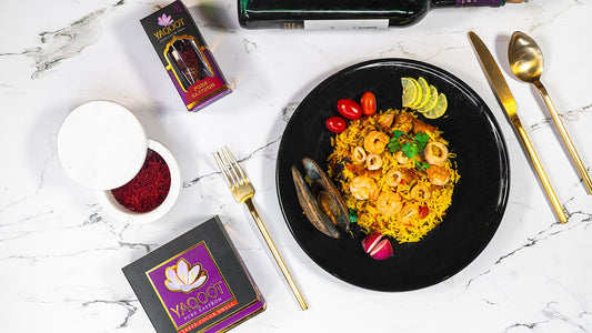 delicious Paella with Yaqoot saffron