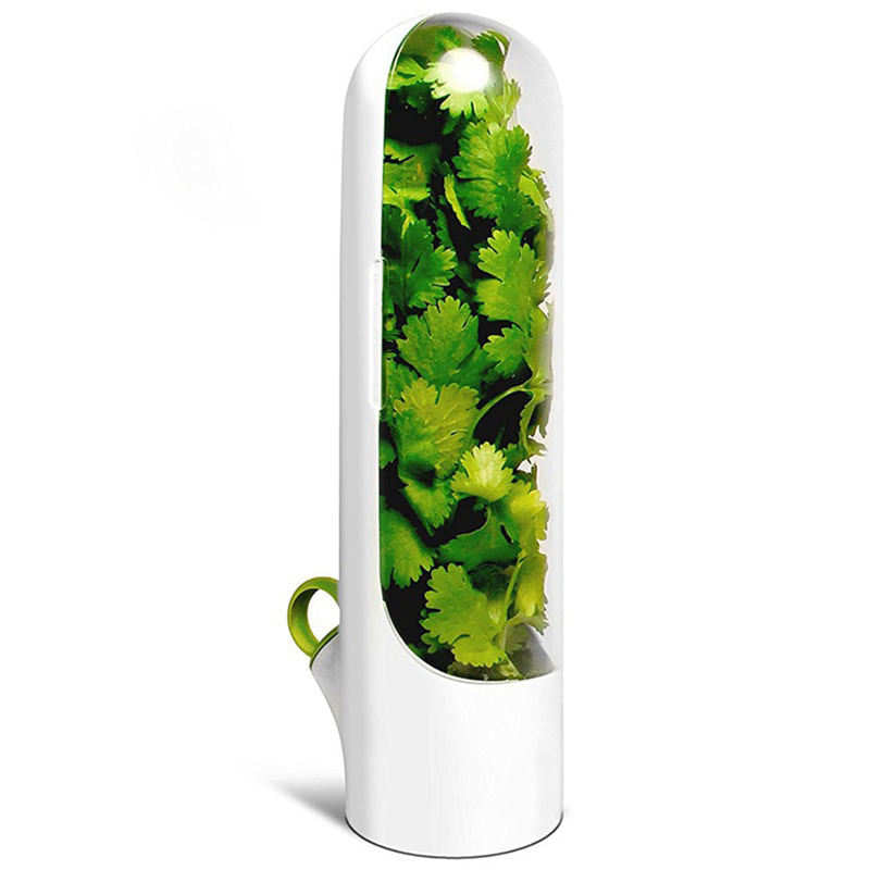 Herb Saver Pod, Vegetable Preservation Bottle, Fresh Herb Keeper for Cilantro, Mint, Parsley, Asparagus, Keeps Greens Fresh for 2-3 Weeks