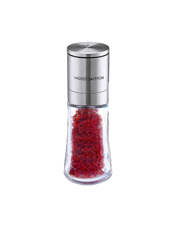 Finest Spanish Organic Saffron in Grinder (2 Grams)