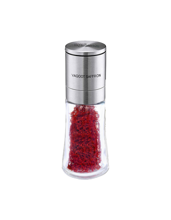 Finest Spanish Organic Saffron in Grinder (2 Grams)