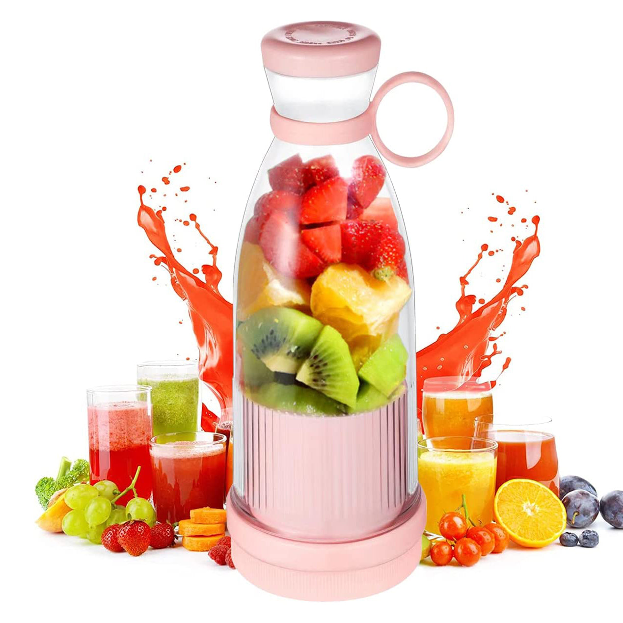 Portable Blender Cup,Electric USB Juicer Blender,Mini Blender Portable Blender For Shakes and Smoothies, juice