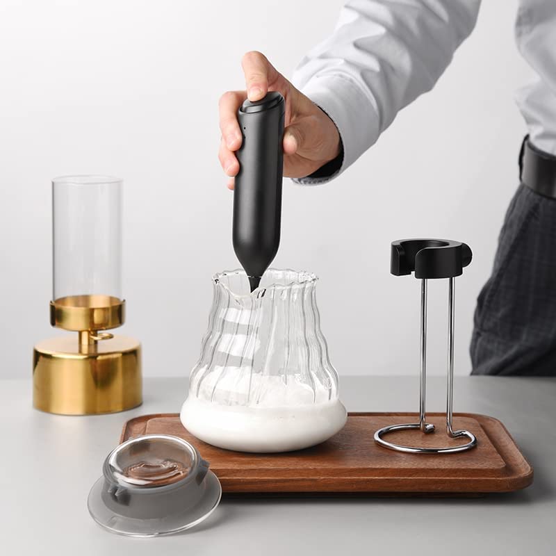 Electric Milk Frother with Stand