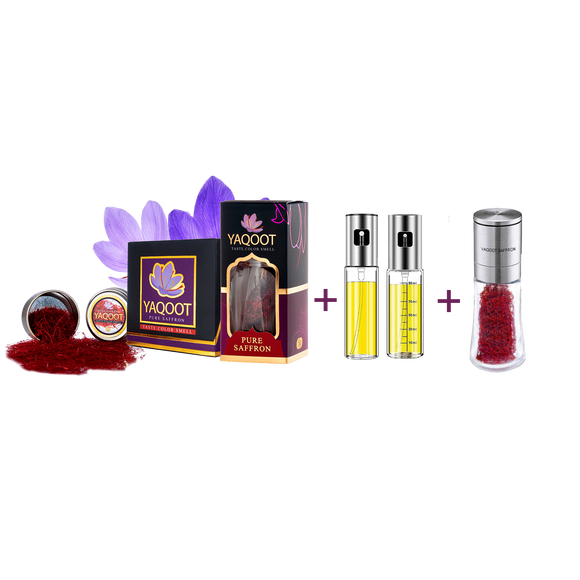 Organic Saffron Premium Gift Bundle (2+5 Grams)